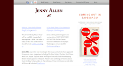 Desktop Screenshot of jennyallenwrites.com