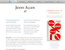 Tablet Screenshot of jennyallenwrites.com